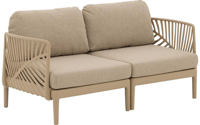 Goossens Loungeset Fazal, Bank met 2 fauteuils en tafel