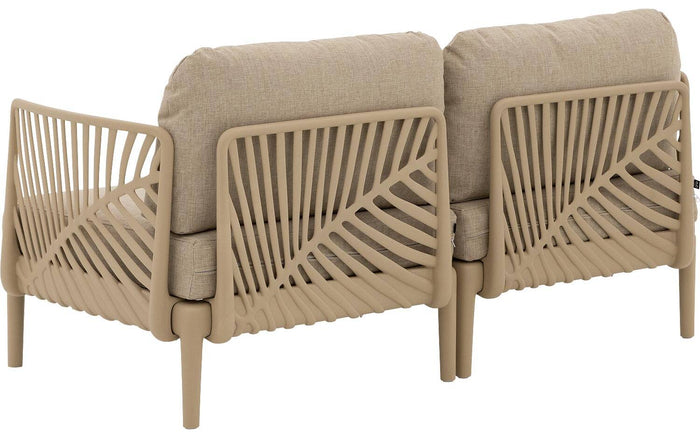 Goossens Loungeset Fazal, Bank met 2 fauteuils en tafel