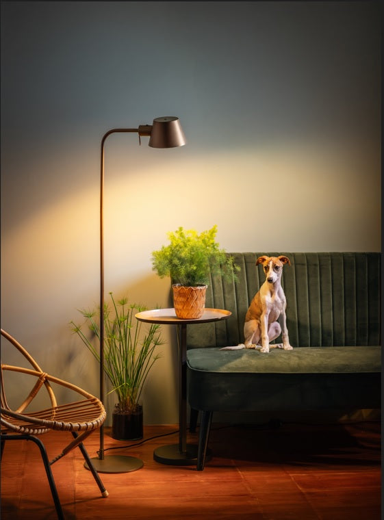 ETH Dex Tafellamp 1x E27 gold|brown