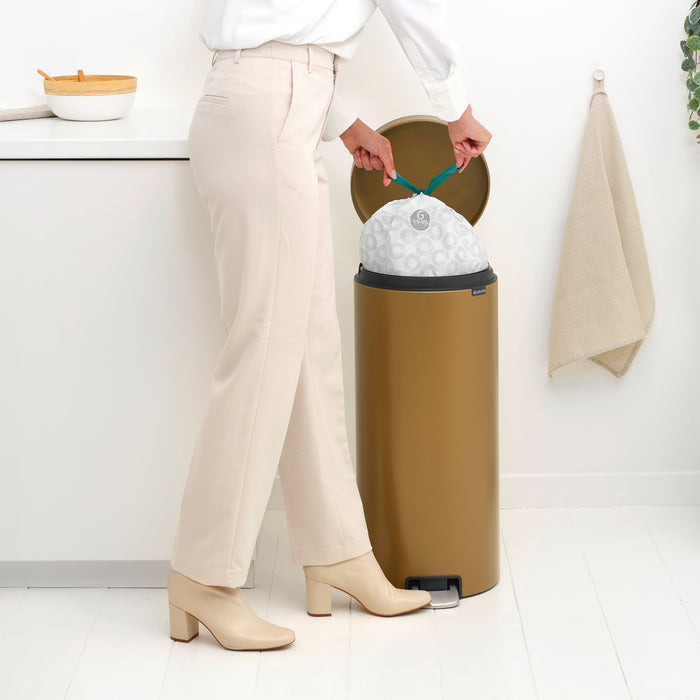 Brabantia NewIcon Pedaalemmer 30 L - Warm Brass