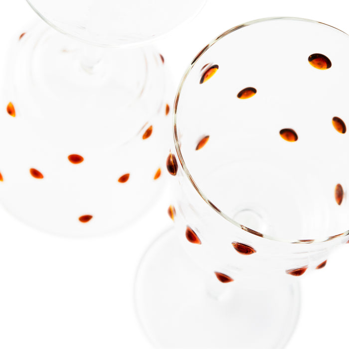 POLSPOTTEN Nob Wijnglazen 2 st. - Amber