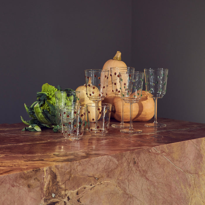 POLSPOTTEN Nob Waterglazen 2 st. - Olijfgroen