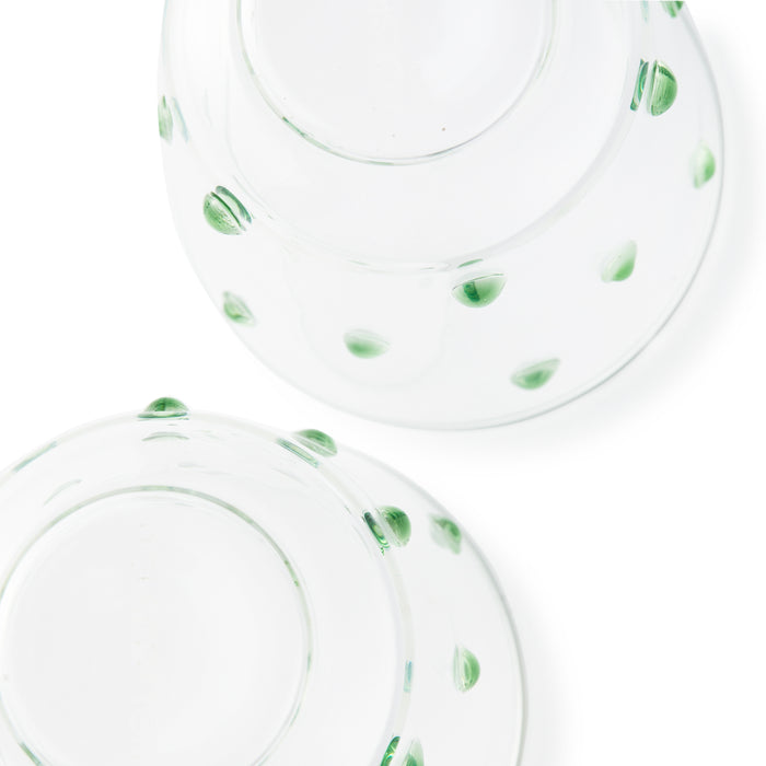 POLSPOTTEN Nob Wijnglazen 2 st. - Olijfgroen