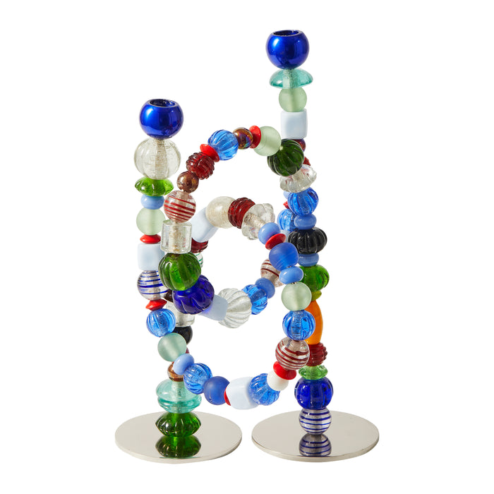 POLSPOTTEN Beads Kandelaar - Multicolor