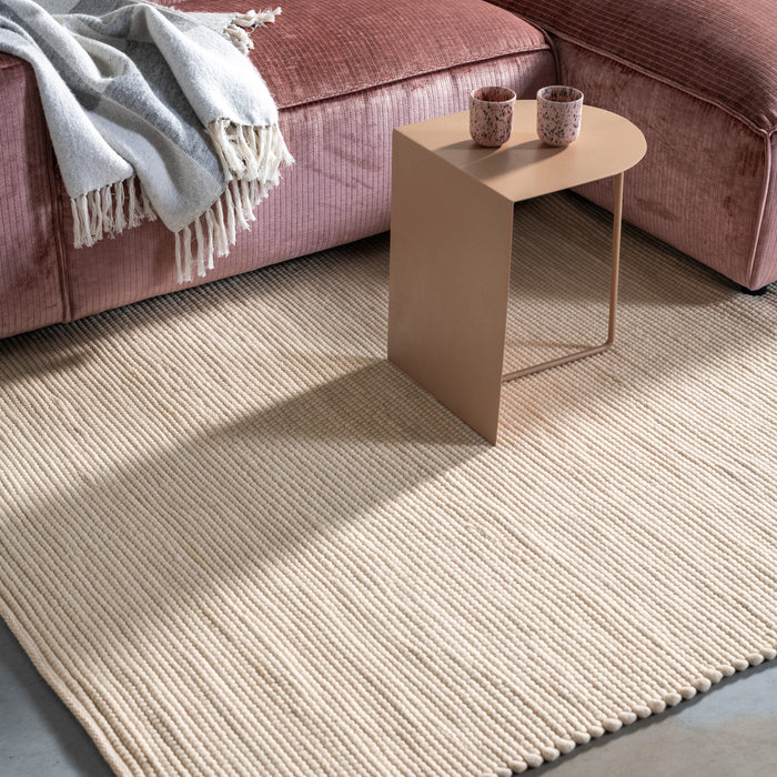 by fonQ Dots Wollen Vloerkleed 200 x 300 cm - Crème