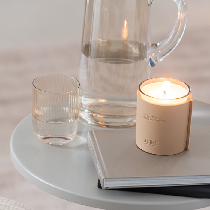 J-Line drinkglas Kyle - glas - amber - 6 stuks