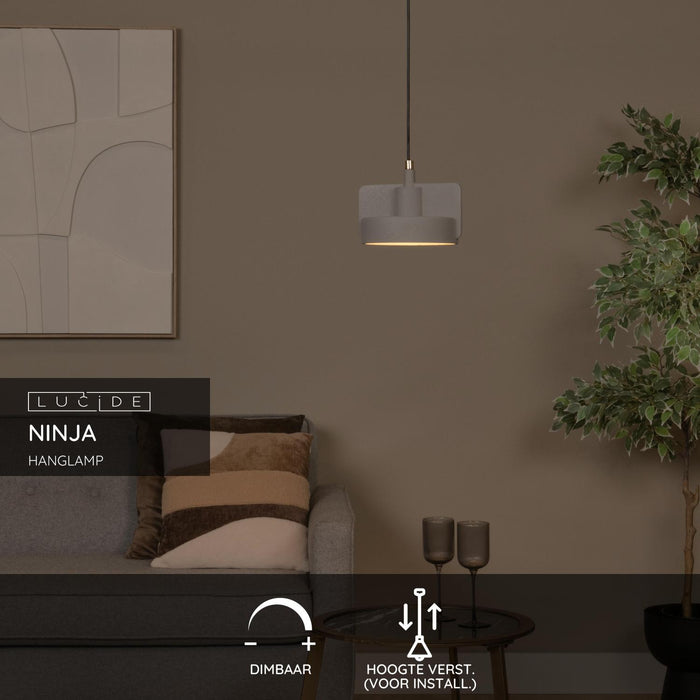 Lucide NINJA Hanglamp - Grijs