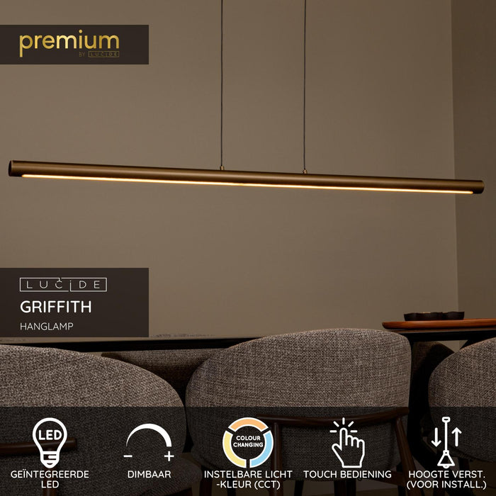 Lucide Premium GRIFFITH Hanglamp - Brons