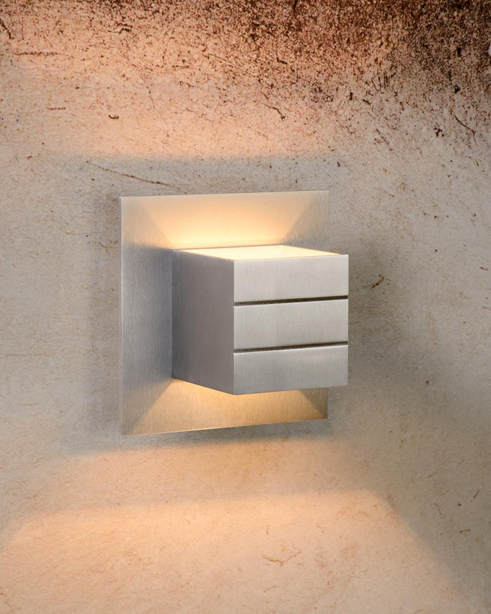Lucide BOK Wandlamp - Mat chroom
