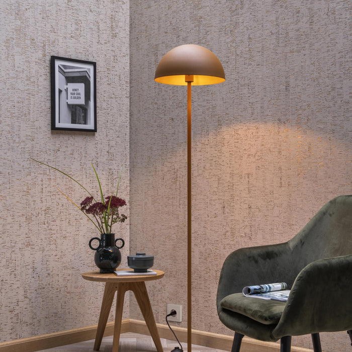 Lucide SIEMON Vloerlamp - Okergeel