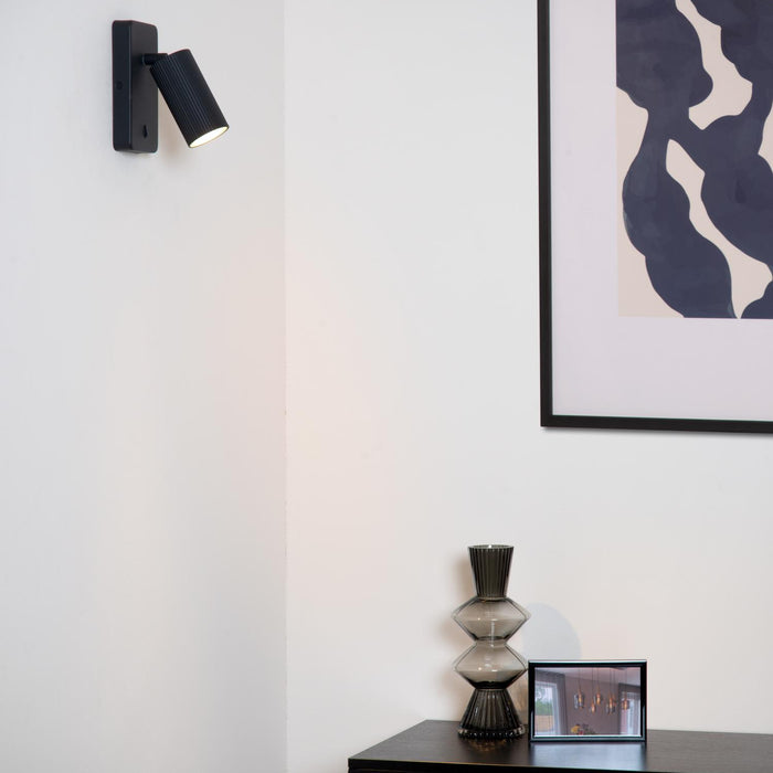 Lucide CLUBS Bedlamp - Zwart