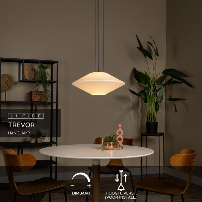 Lucide TREVOR Hanglamp - Opaal