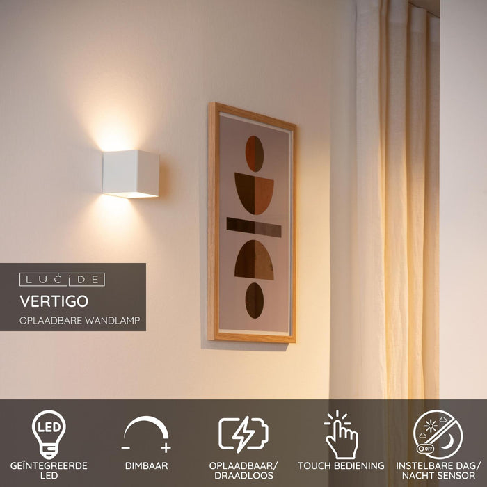 Lucide VERTIGO Wandlamp - Wit