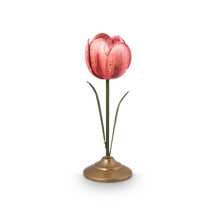Pip Studio - Tulpen Kandelaar - Woonaccessoire - Roze - 21cm - 2 stuks