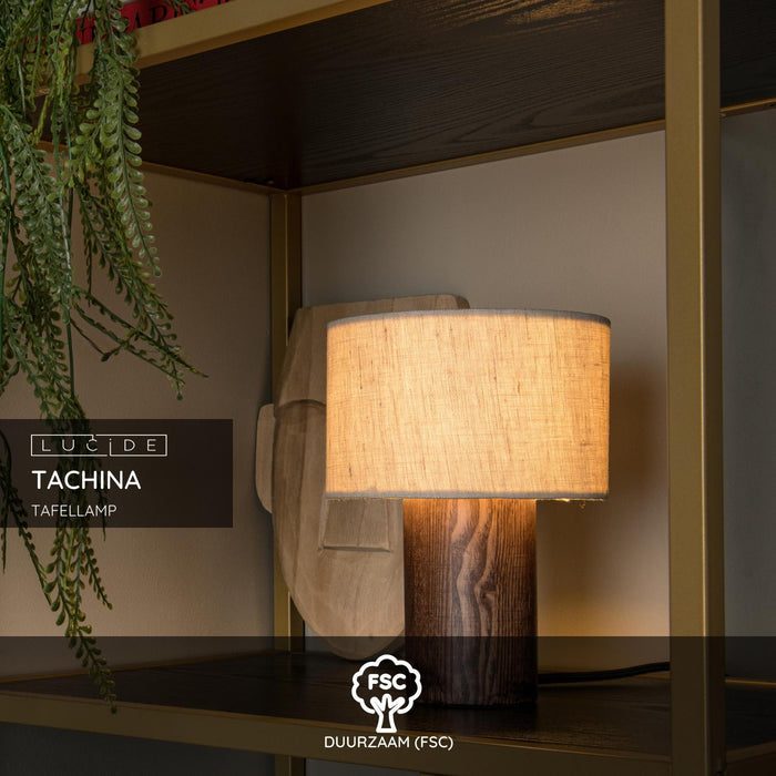 Lucide TACHINA Tafellamp - Naturel