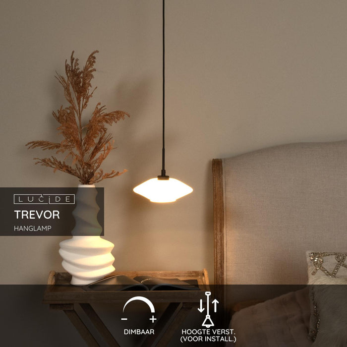 Lucide TREVOR Hanglamp - Opaal