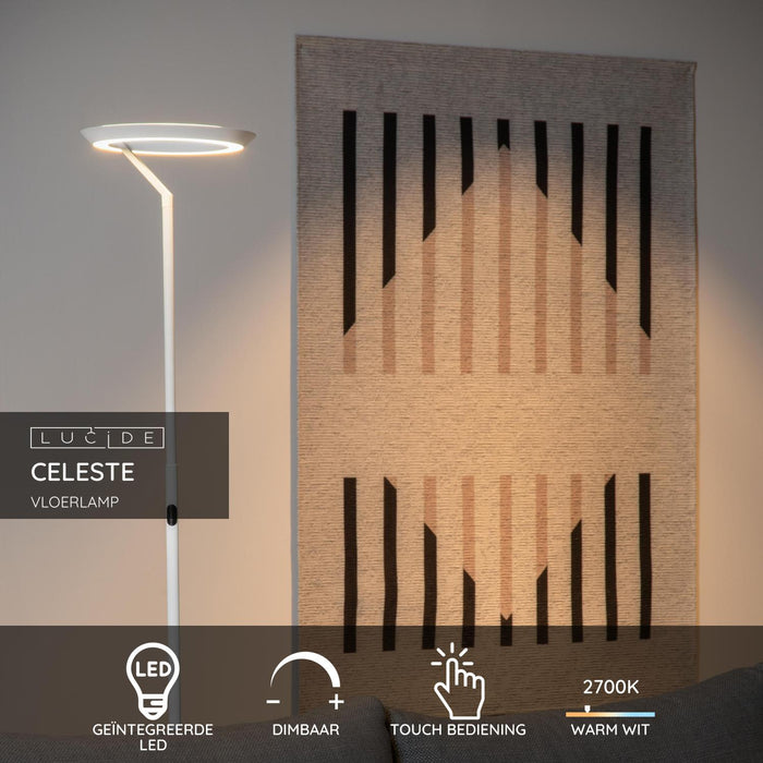 Lucide CELESTE Vloerlamp - Wit
