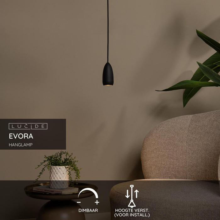 Lucide EVORA Hanglamp - Zwart