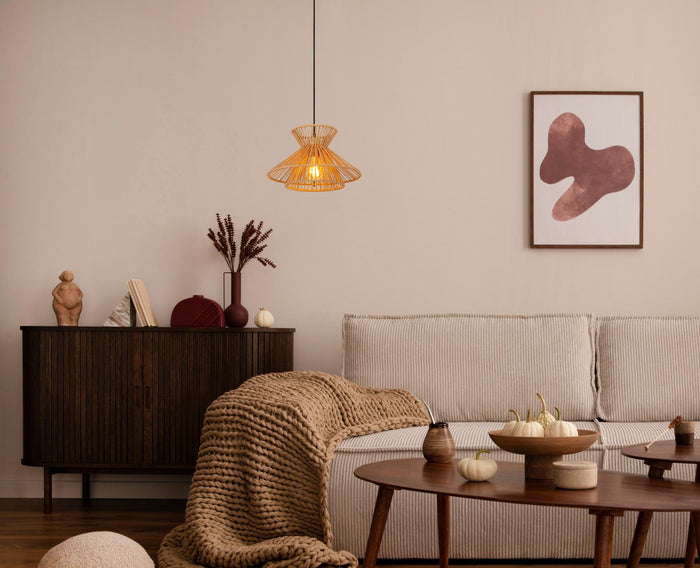 Lucide TASMAN Hanglamp - Naturel