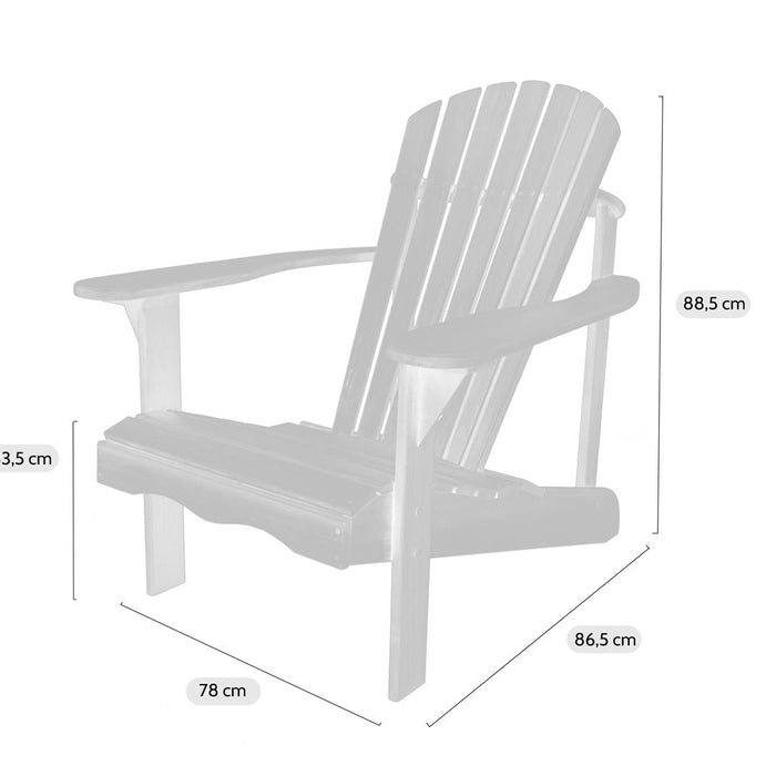 Adirondack tuinstoel Toronto met voetenbankje