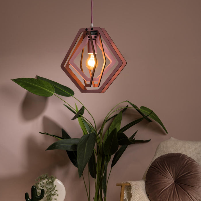 Lucide MAURO Hanglamp - Roze