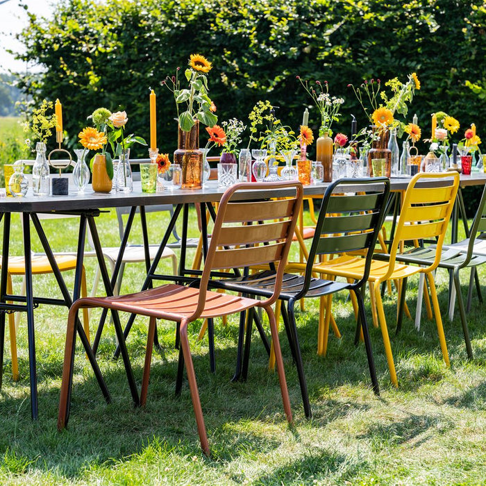 Metalen tuistoel Max XXL muisgrijs