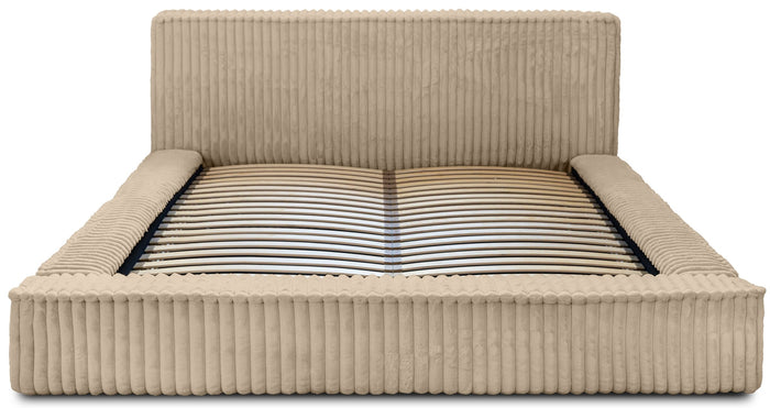 Trae Mobler Melody 140 x 200 cm Gestoffeerd Bed Beige