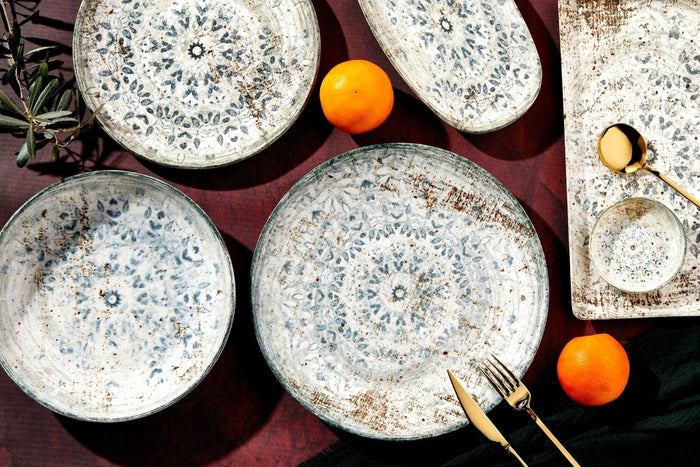 Rinart Dinerbord - Fade - Porselein - 27 cm - set van 6