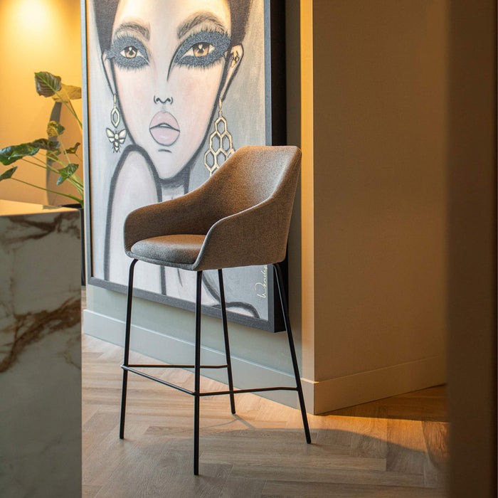 Kick barkruk Suus - Donkergrijs