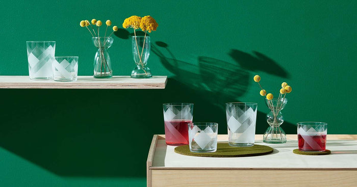 L.S.A. - Peaks Tumbler Glas 310 ml Set van 4 Stuks