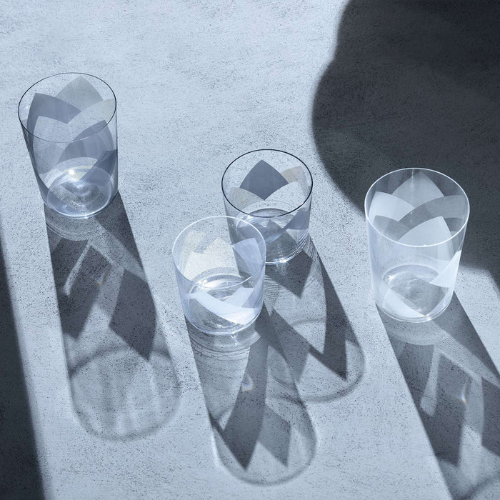 L.S.A. - Peaks Tumbler Glas 310 ml Set van 4 Stuks