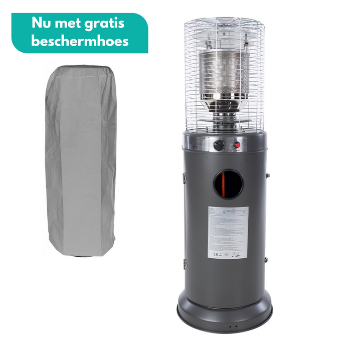 Sunred - COMBIDEAL - Heater & Hoes - Propus - Gas lijn - Grijs -