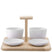 L.S.A. - Dine Serveerplank met 4 Schalen Assorti