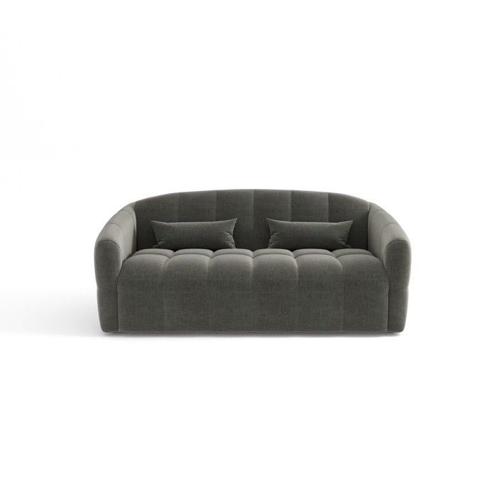 Express slaapbank dunlopillo grafiet grijs fluweel 140cm