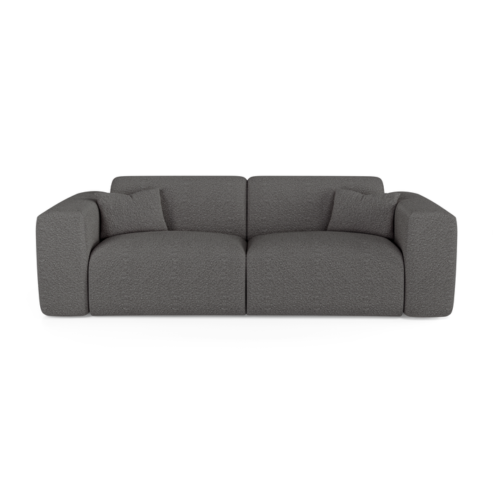 Express slaapbank dunlopillo 140cm bouclette grafiet grijs