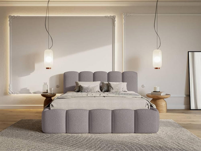 NADUVI Collection Bedframe Chloe bouclé met opbergvak