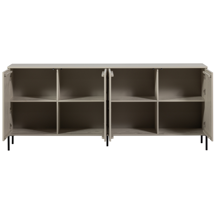 WOOOD New Gravure Dressoir B 200 cm - Grenen - Dust