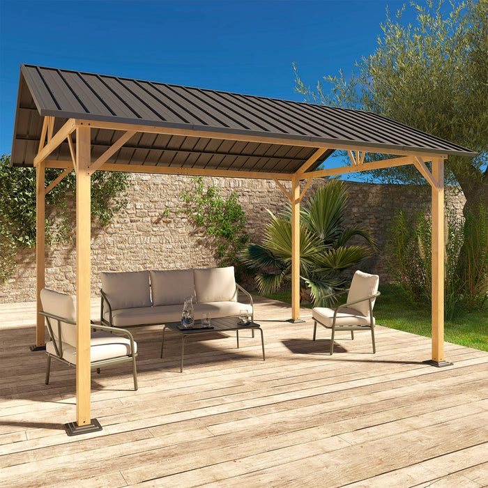 sweeek - Carport van aluminium en staal, 12 m²