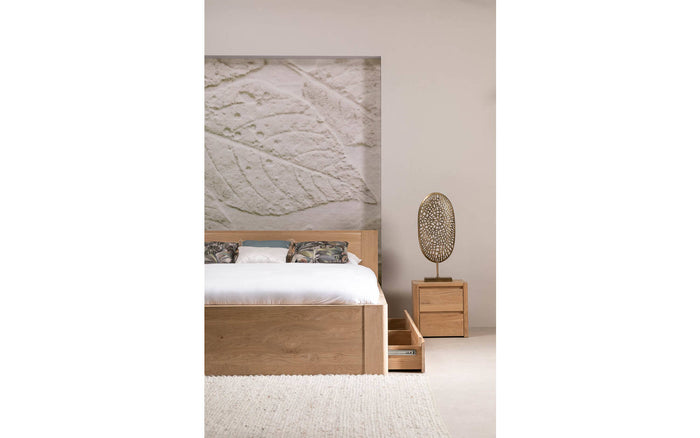 Goossens Bedframe Bibi - 180 x 210 - Eiken naturel - Hout