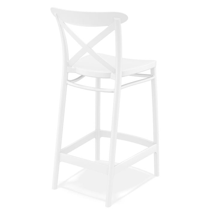 ALTEREGO BERLIOZ Middelhoge snackkruk - Wit