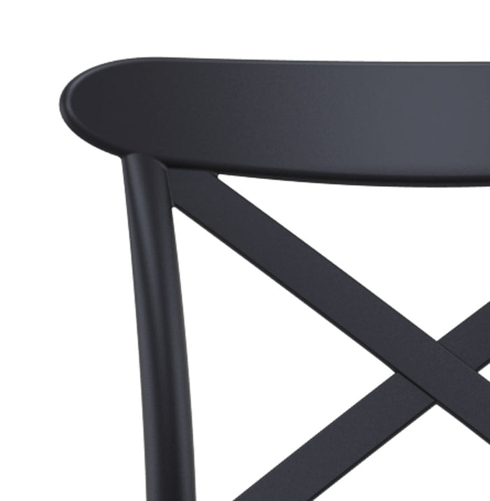 ALTEREGO BERLIOZ Middelhoge snackkruk - Zwart