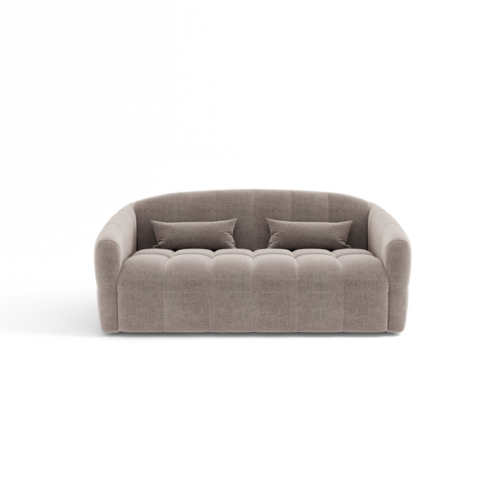 Express slaapbank dunlopillo fluweel taupe 140cm