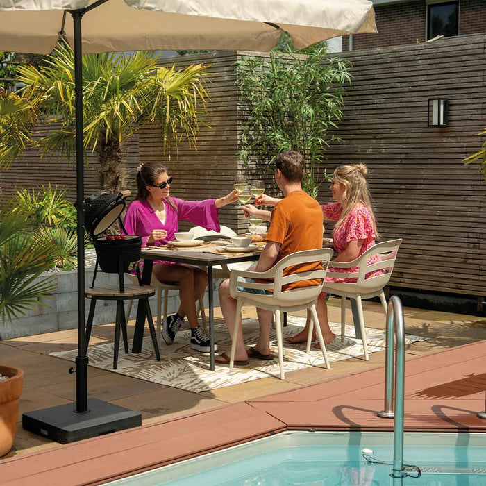 Garden Impressions Sunny tuinstoel zand - 4 stuks