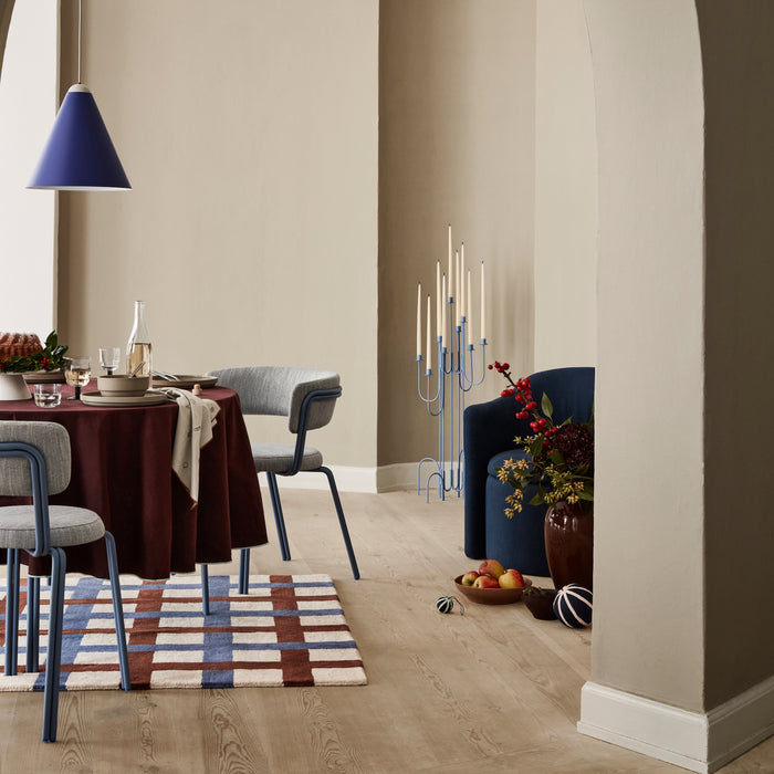 Broste Copenhagen Edith Vloerkleed - Blauw