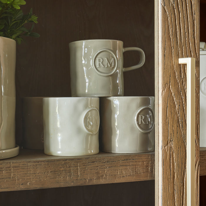 Riviera Maison Theemok Wit met RM logo - Portofino - Porselein