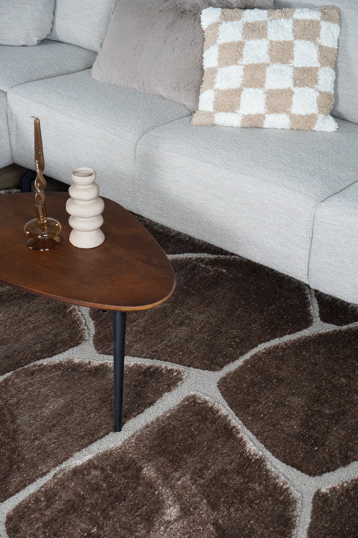 Veer Carpets - Vloerkleed Macy Bruin 160 x 230 cm