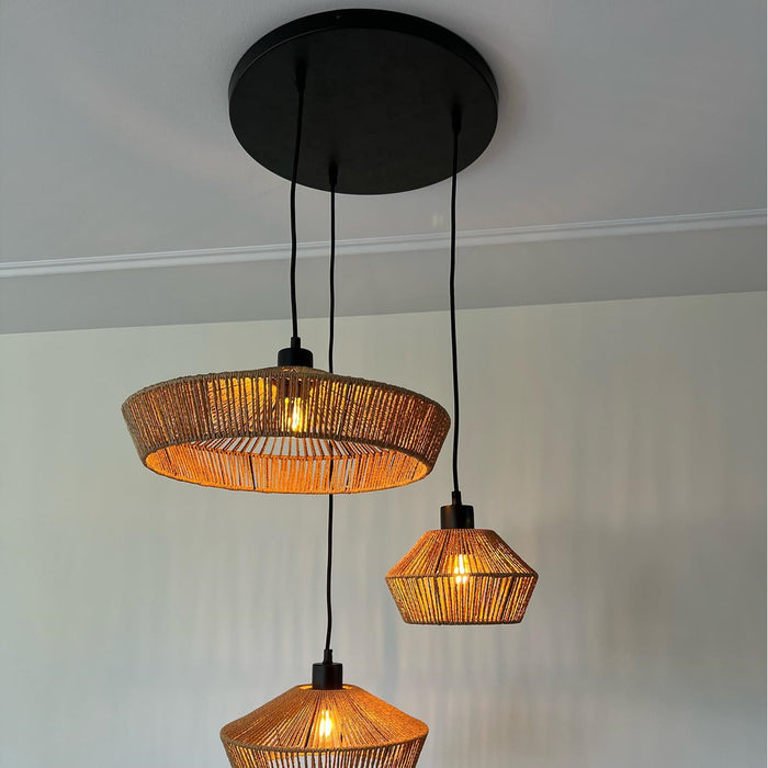 Lucide YUNKAI Hanglamp - Naturel