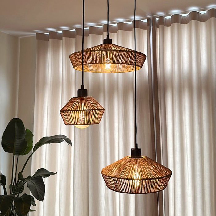Lucide YUNKAI Hanglamp - Naturel