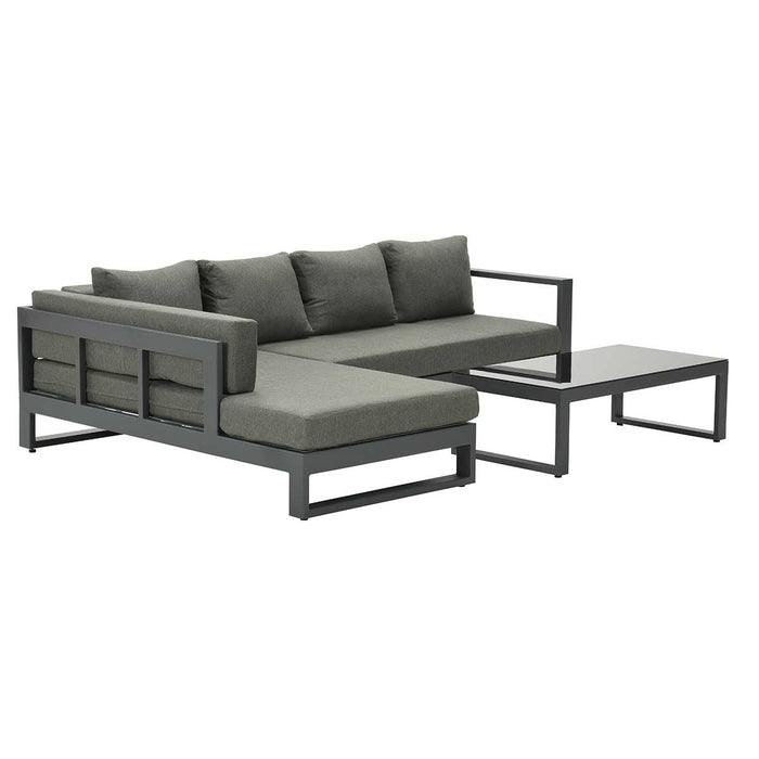 Garden Impressions Esmee loungeset rechts carbon black mystic grey