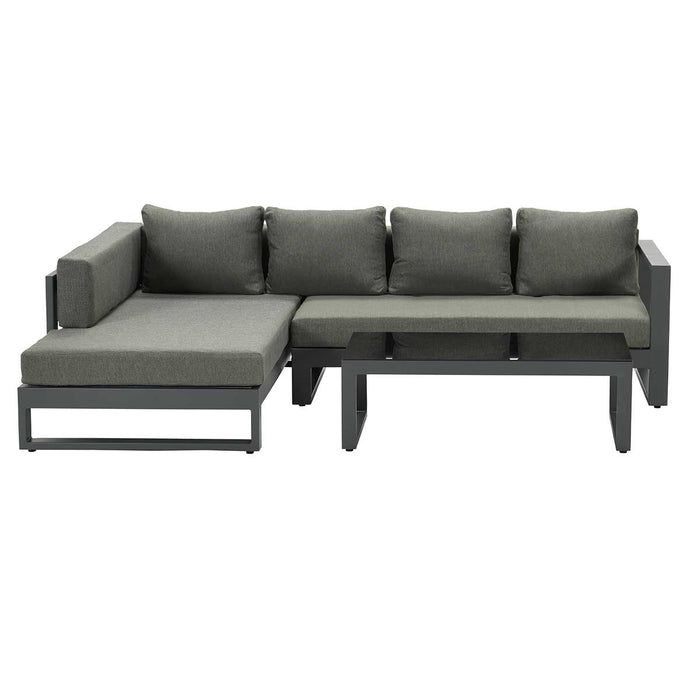 Garden Impressions Esmee loungeset rechts carbon black mystic grey